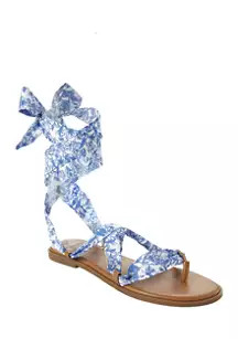 Laila Wrap Tie Sandals | Belk