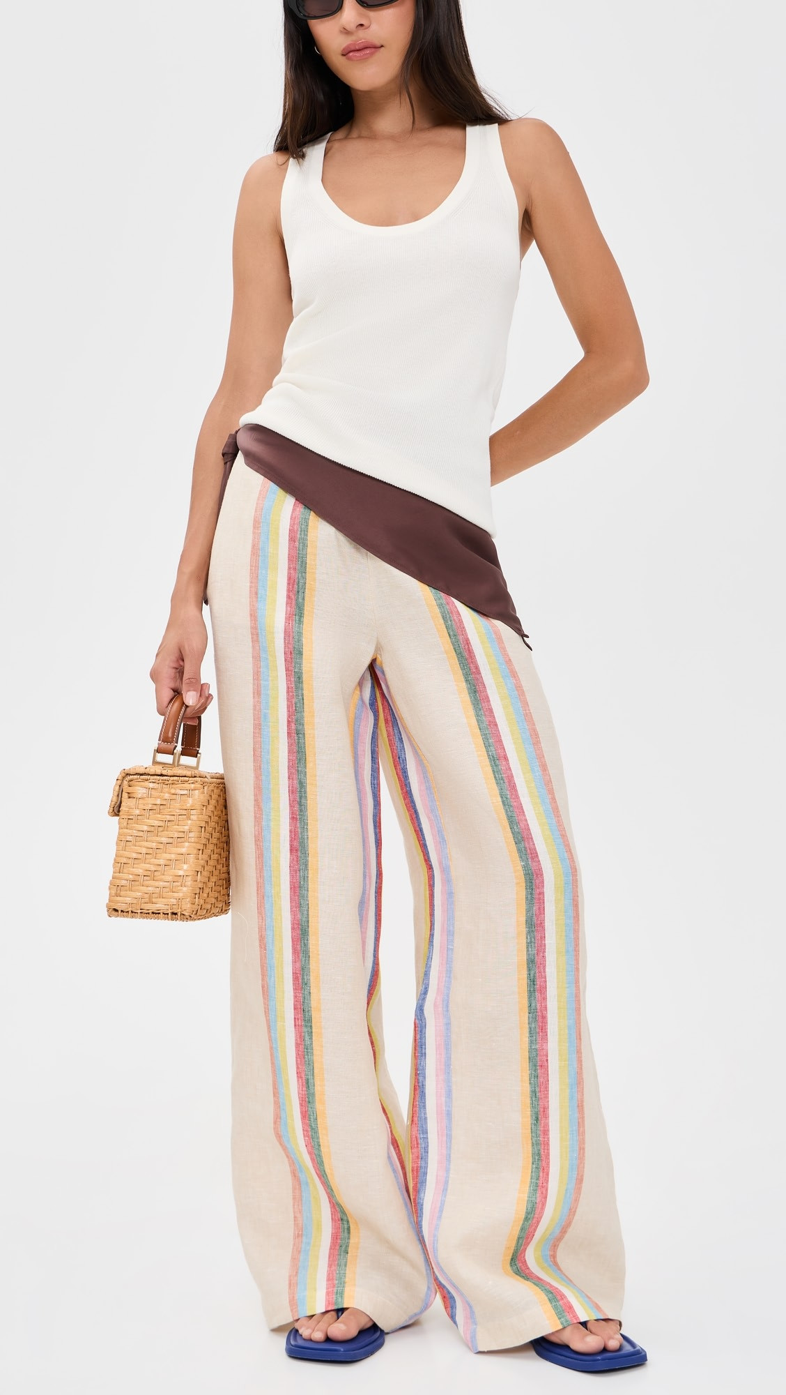 STAUD Mateo Linen Pants | Shopbop | Shopbop