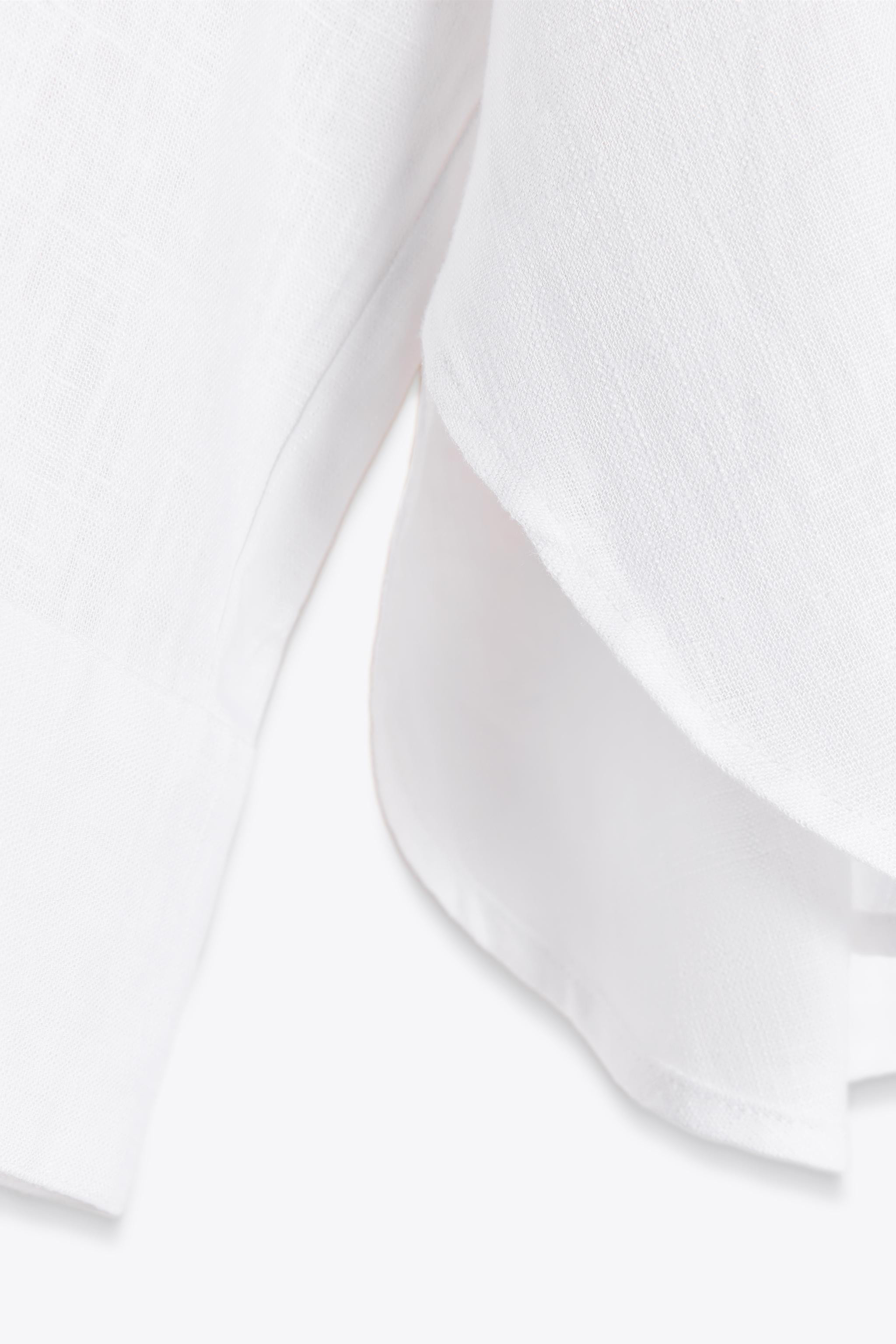 OVERSIZED LINEN BLEND SHIRT | Zara US