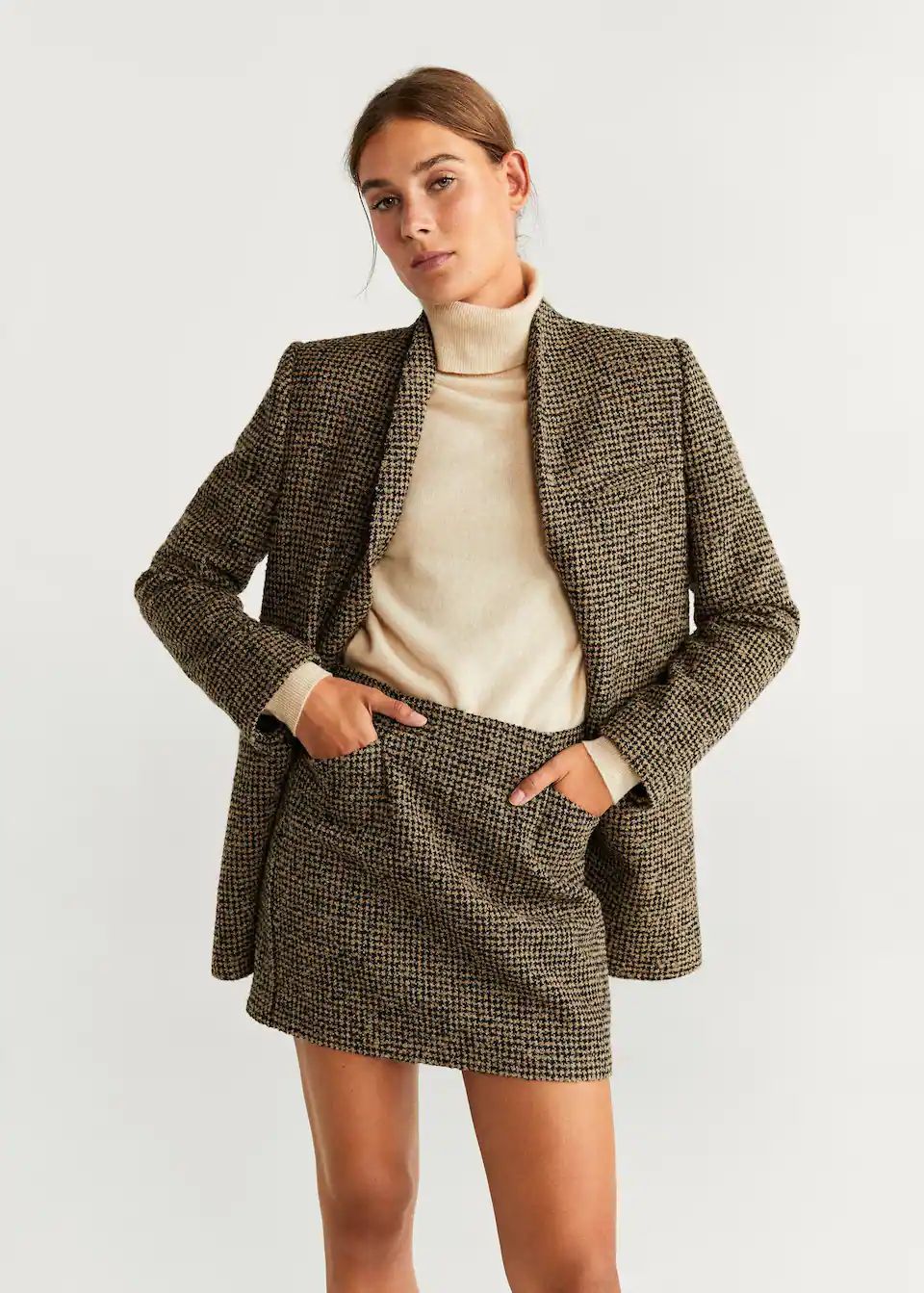 Tweed miniskirt | MANGO (US)