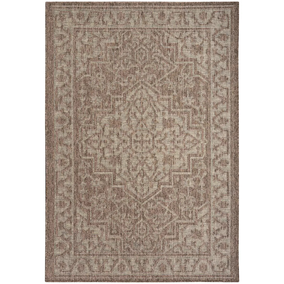 Nourison Tulum 6' x 9' Brown Indoor/Outdoor Rug | Target