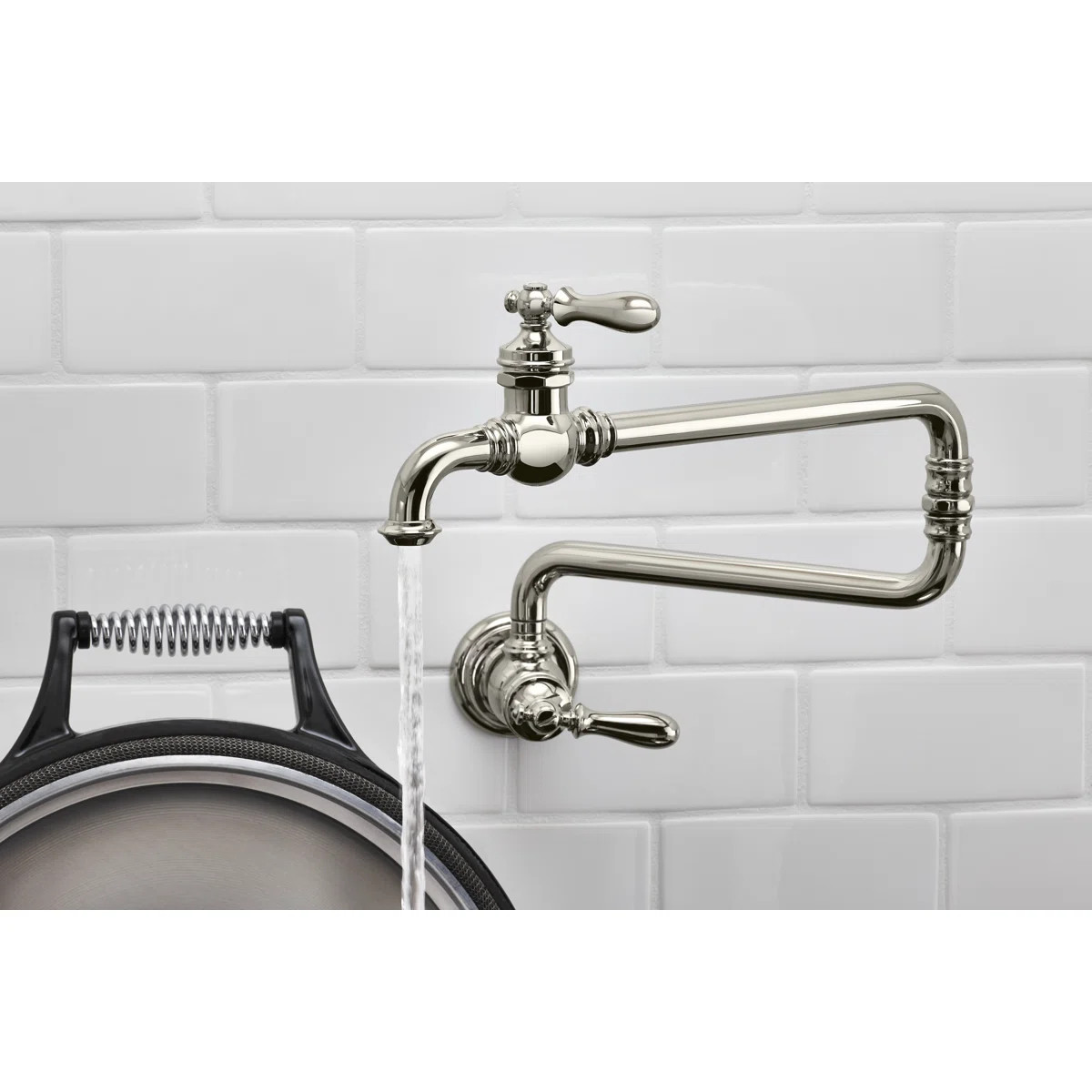 Kohler Artifacts® Single-Hole Wall-Mount Pot Filler & Reviews | Wayfair | Wayfair North America