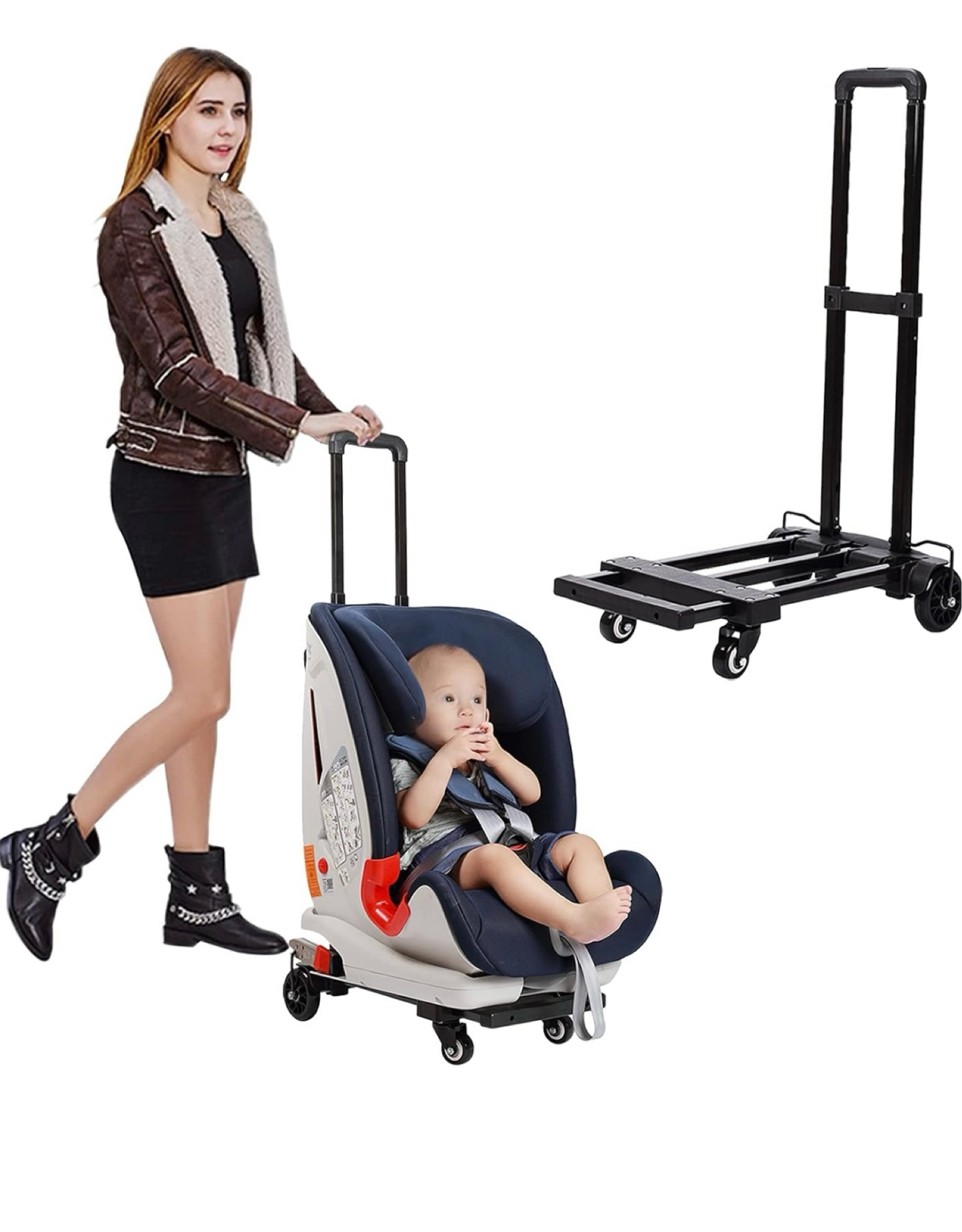 Car Seat Travel Carts, Stroller with Wheels for Air Travel Light and Portable

#LTKFamily #LTKFindsUnder50 #LTKTravel