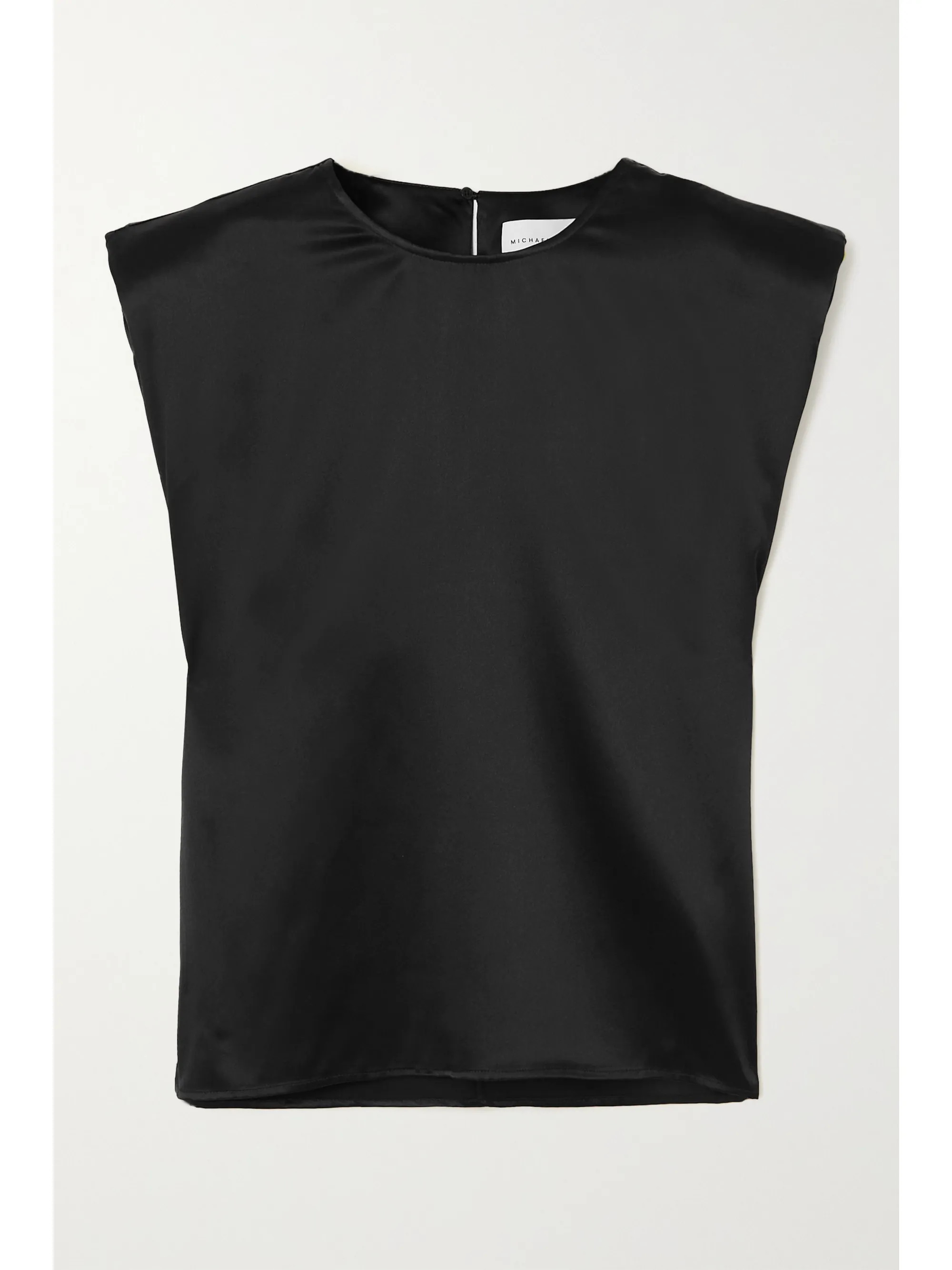 Black Silk-satin top | Michael Lo Sordo | NET-A-PORTER | NET-A-PORTER (UK & EU)