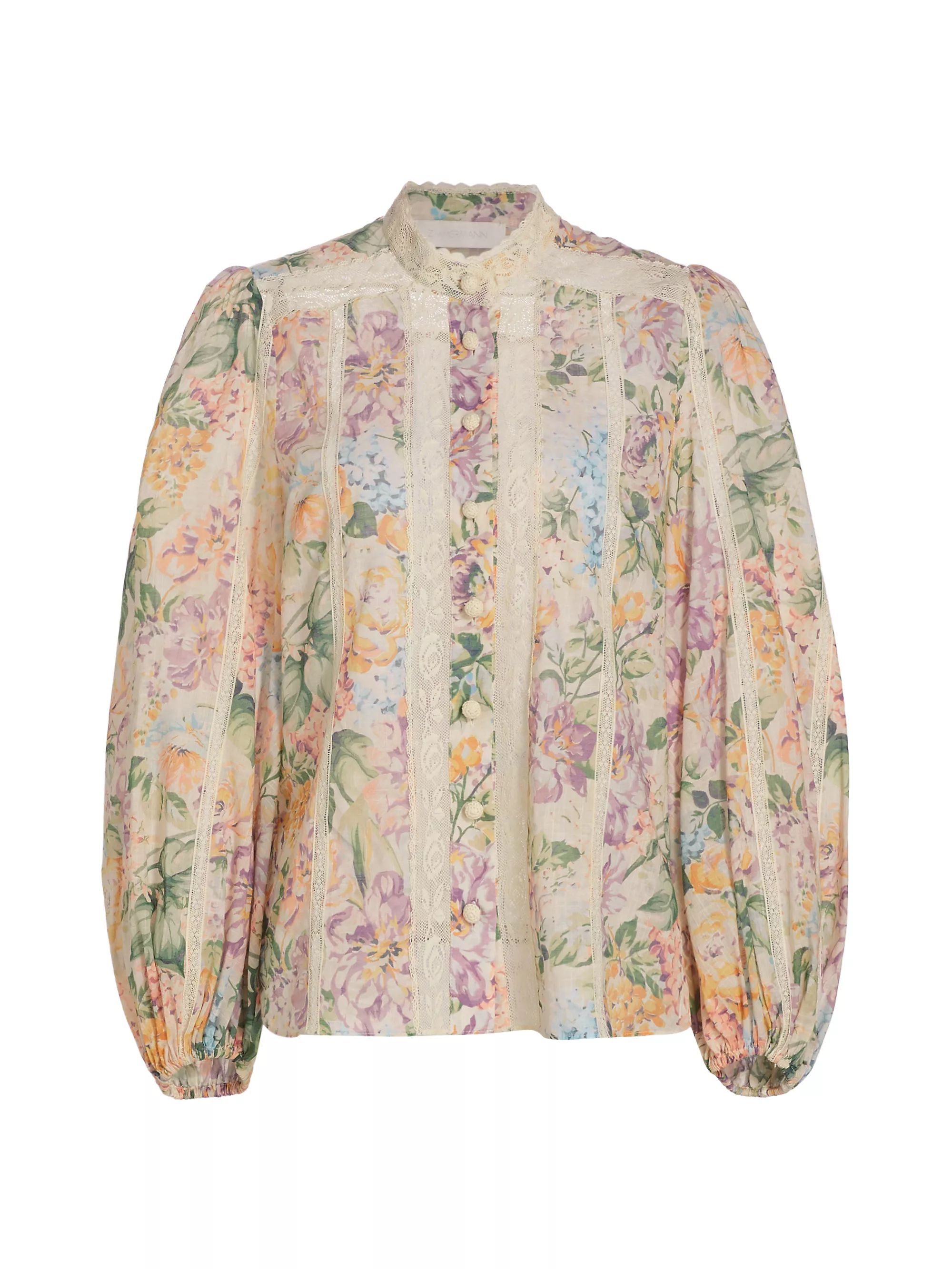 Halliday Lace Trim Shirt | Saks Fifth Avenue