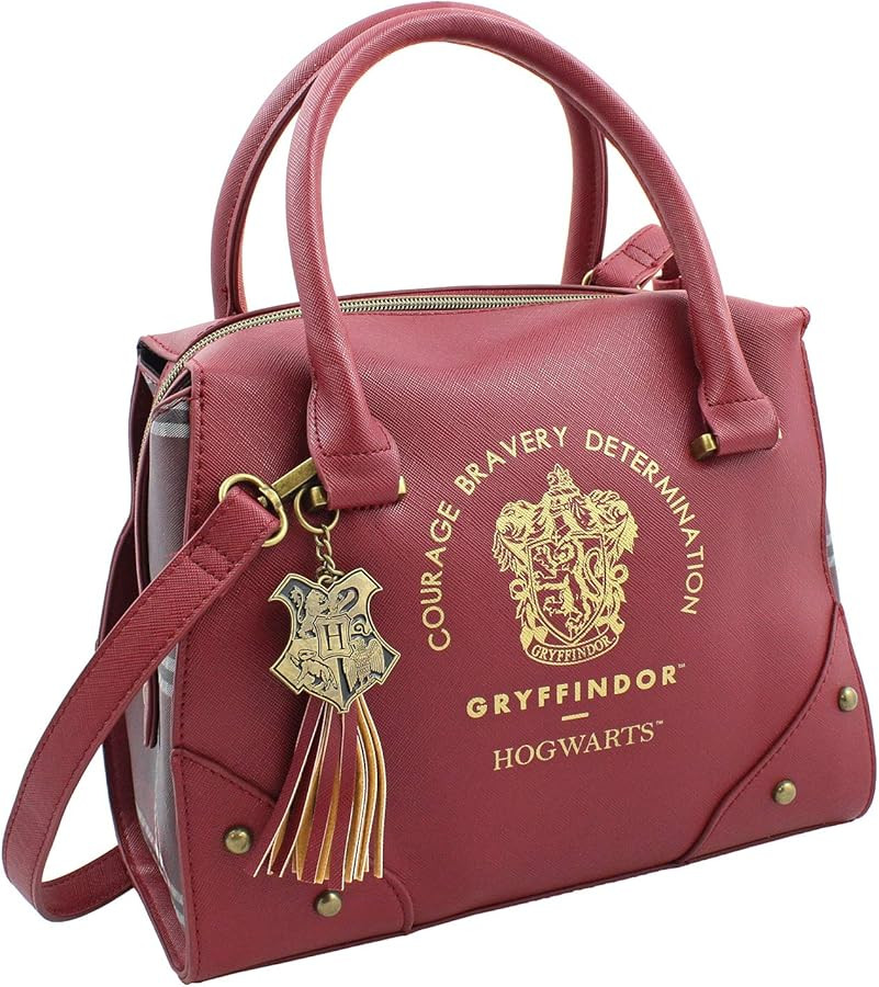 Harry Potter Purse Designer Handbag Hogwarts Houses Womens Top Handle Shoulder Satchel Bag | Amazon (US)