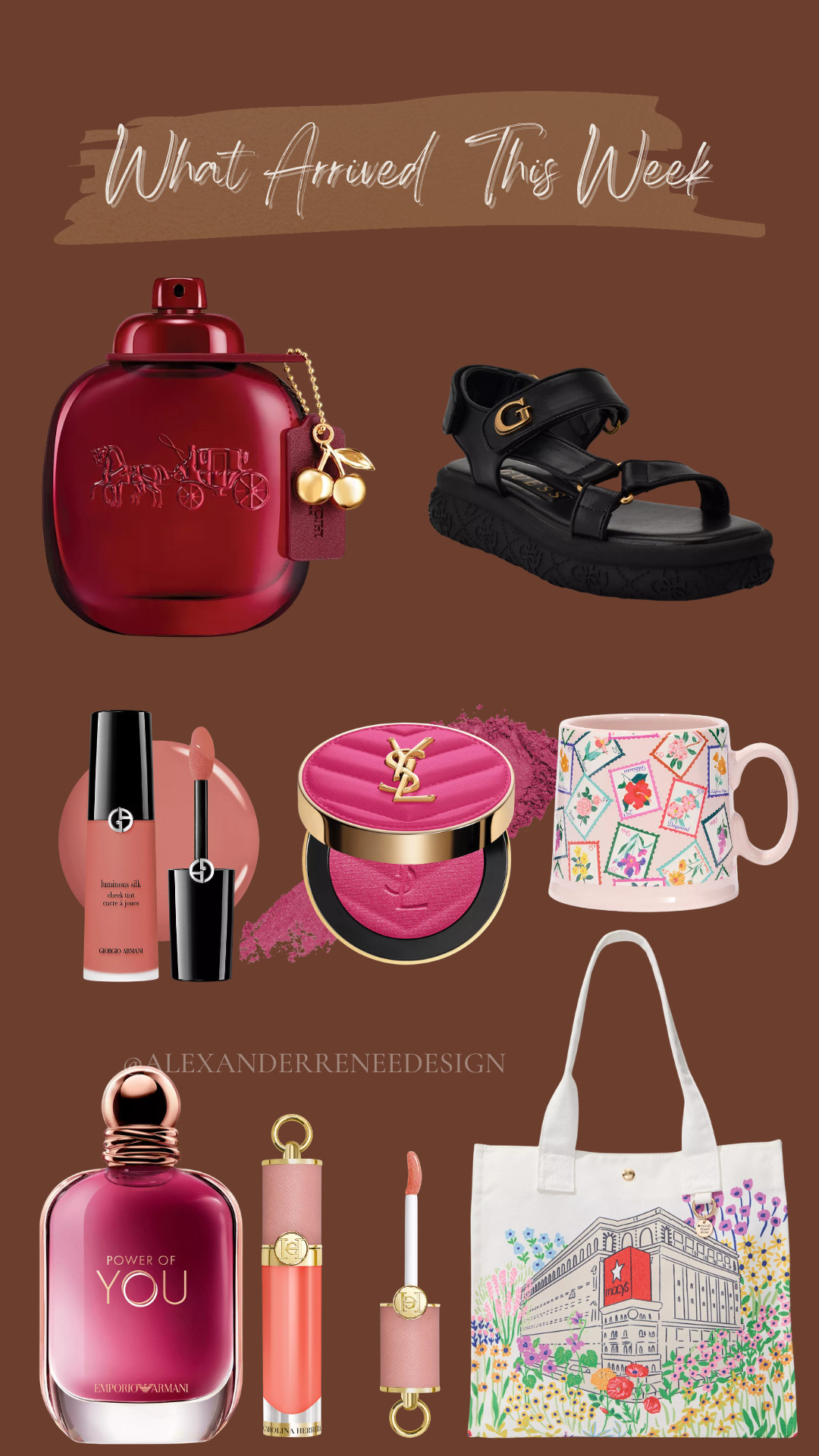 A few cute Macy’s finds that arrived this week ❤️ From beauty favorites to comfy sandals and accessories — sharing everything I picked up lately!

#MacysFinds #LTKStyle #BeautyFinds #FashionFinds #WhatsNew #MacysStyle #LTKFinds #AccessoryFinds #PerfumeLover #EverydayFavorites 

 