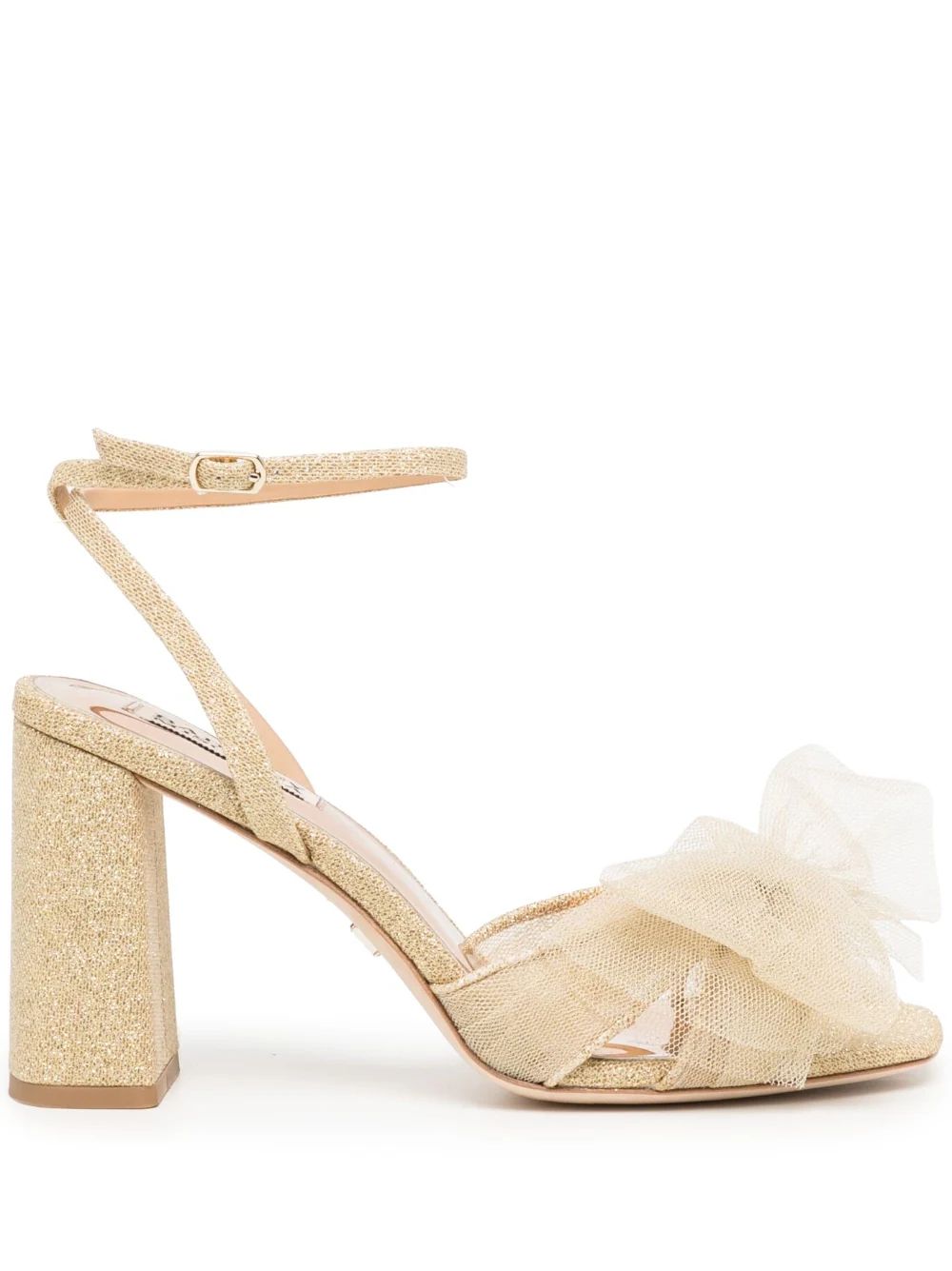 Tess tulle-bow 85mm sandals | Farfetch Global