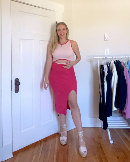 Amazon dress perfect for a summer date night! Comes in a ton of colors. Fits true to size! 
.
.
Amazon fashion - summer dress - midi dress 

#LTKunder50 #LTKstyletip #LTKunder100