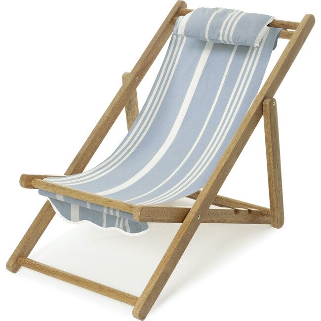 Business & Pleasure Co. | Mini Sling Chair, Vintage Blue Stripe | Maisonette | Maisonette