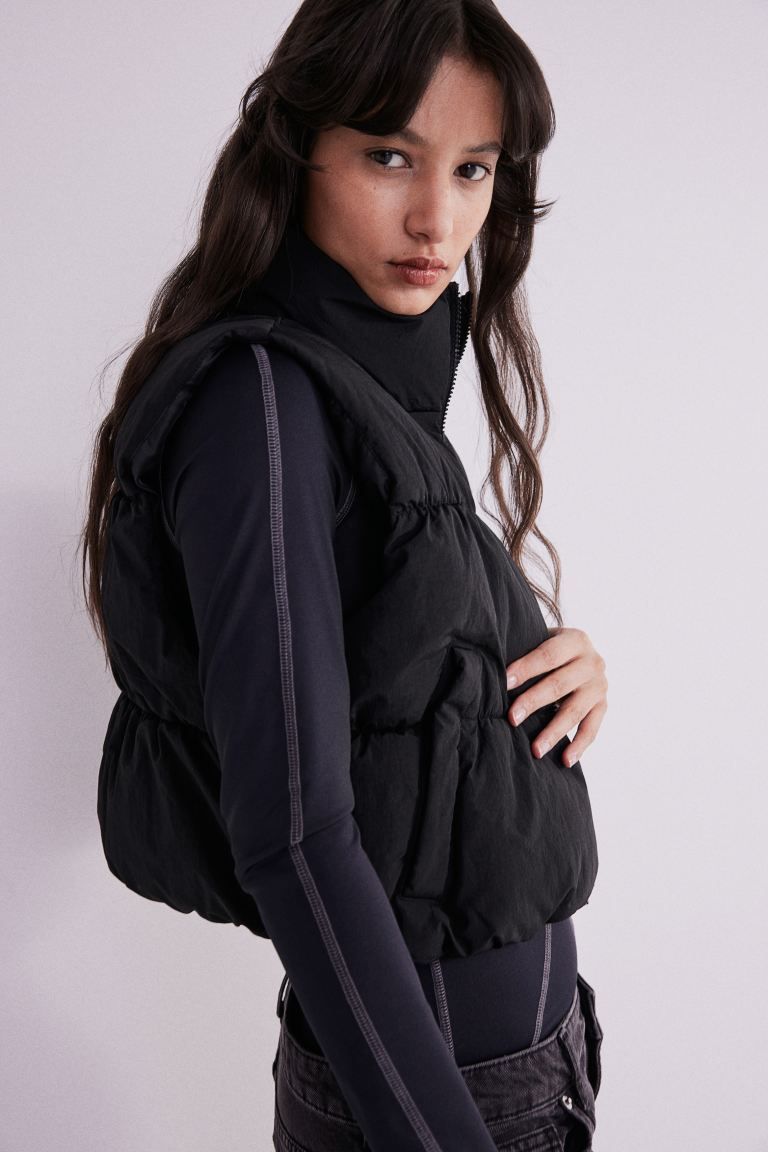 Puffer Vest - Black - Ladies | H&M US | H&M (US + CA)