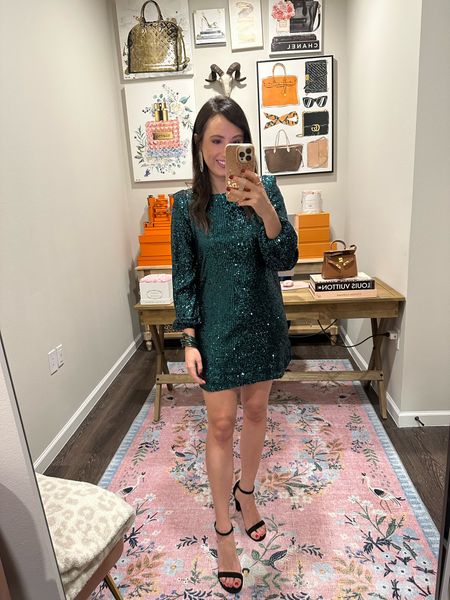 Cutest sequin holiday party dress ever! Sized up to a small because it’s short!

#LTKSeasonal #LTKHoliday #LTKunder100