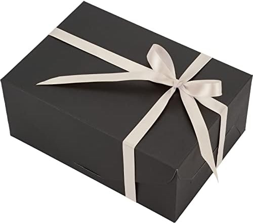 UnicoPak Black Gift Boxes 10 Pack 9.5x6.6x4 Inches, Gift Boxes for Presents, Bridesmaid Proposal ... | Amazon (US)