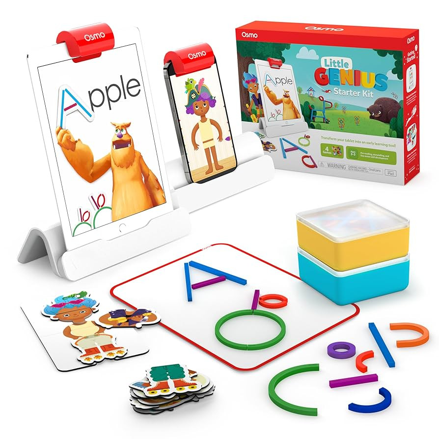 Osmo - Little Genius Starter Kit for iPad & iPhone - 4 Hands-On Learning Games - Ages 3-5 - Probl... | Amazon (US)