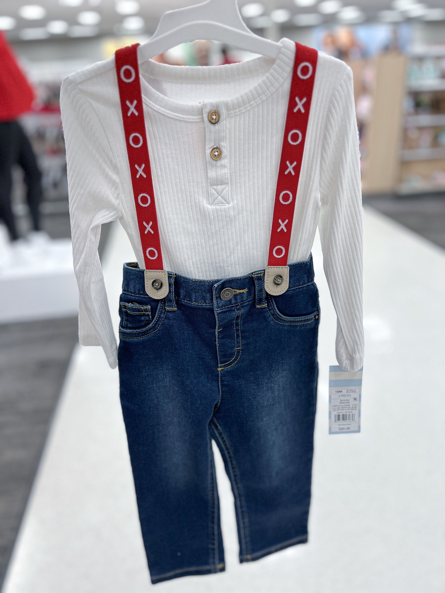 The cutest Baby Boys' Mini Man Suspender Top & Bottom Set - Cat & Jack in cream at @target. Amazing and affordable Valentine’s Day outfit inspo for baby boy. 

#valentines #target #baby #boy #gabrielapolacek #valentinesday #love 

#LTKbaby #LTKSeasonal #LTKstyletip
