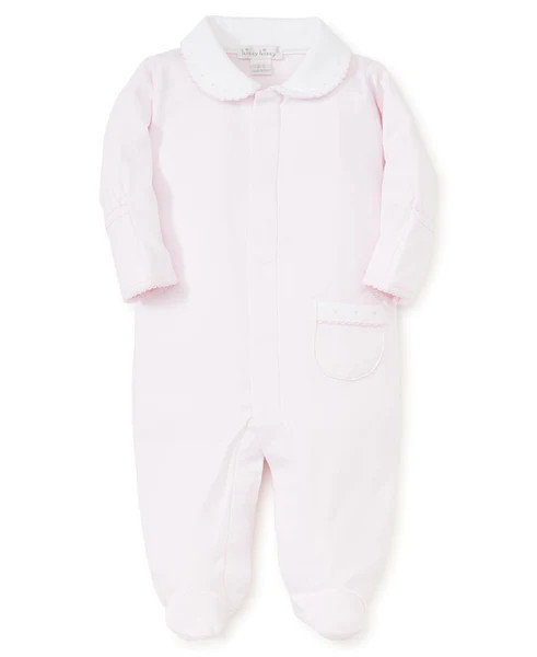 Pink Kissy New Beginnings Footie w/Collar | Kissy Kissy
