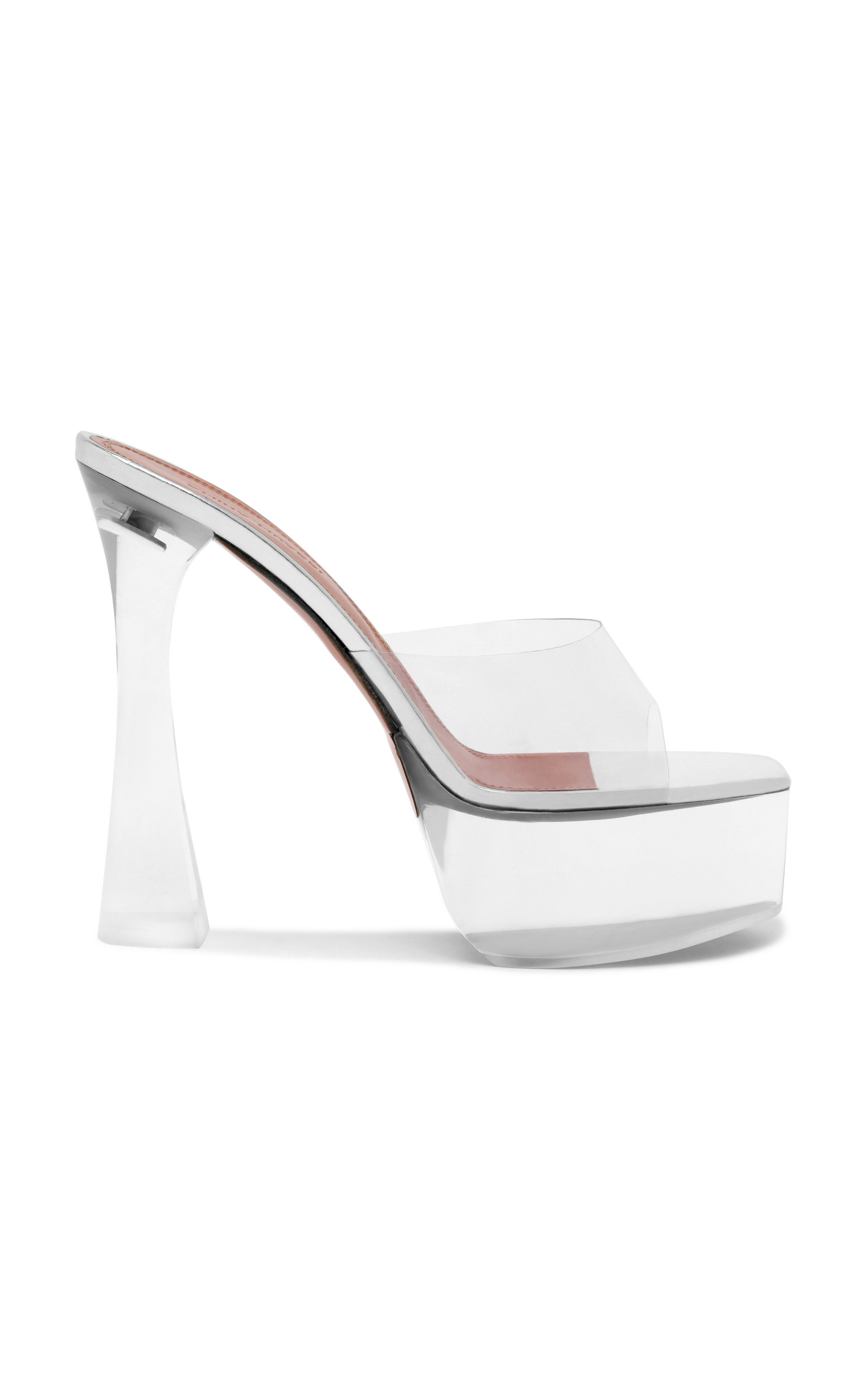 Amina Muaddi - Women's Dalida PVC Platform Sandals - Clear - IT 39 - Moda Operandi | Moda Operandi (Global)