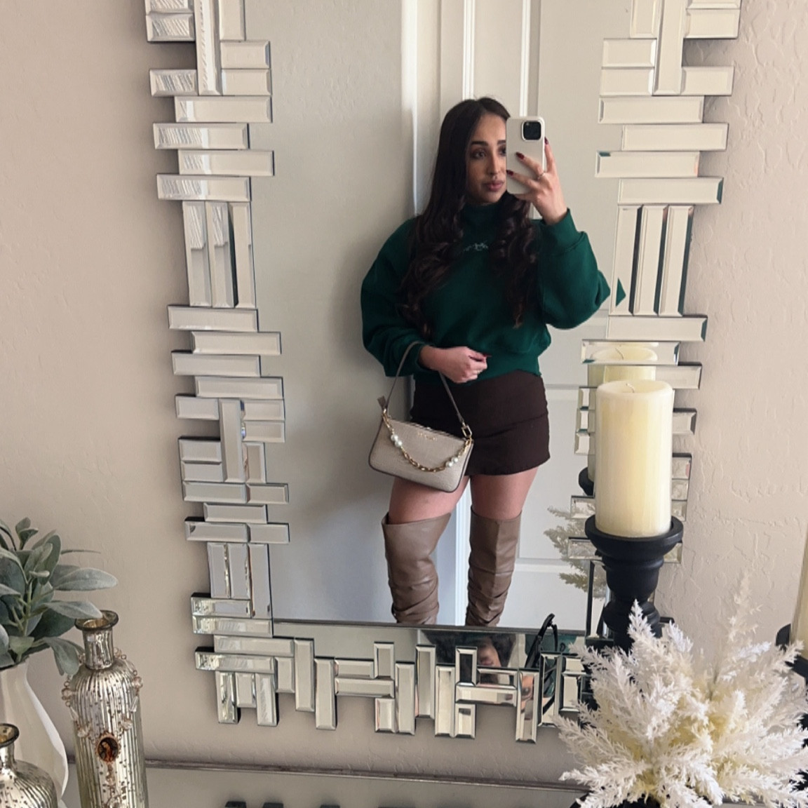 comfy yet stylish fall outfit from TARGET 💚 this sweater is the comfiest ever 🫶🏼

#LTKSeasonal #LTKSaleAlert #LTKFindsUnder50