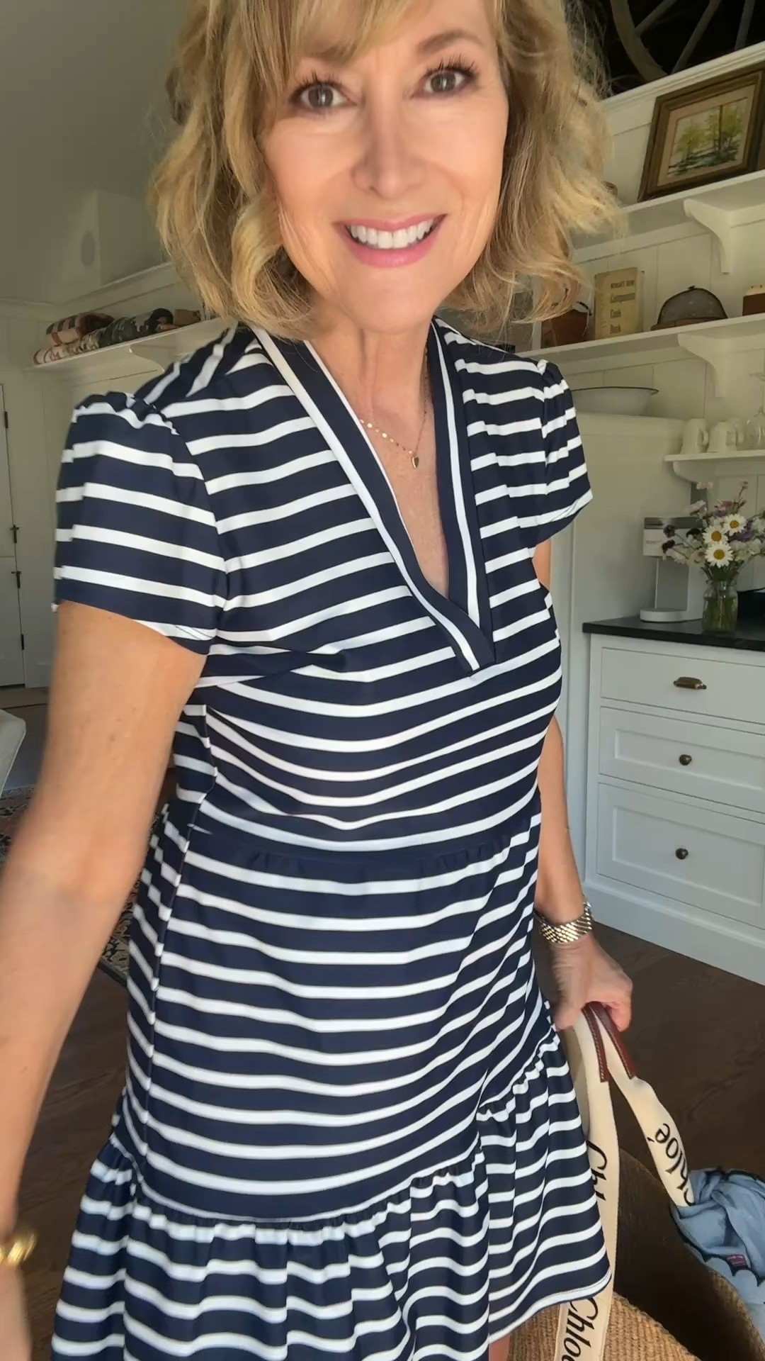 Striped navy and white Jude Connally dress! Perfect for July 4th and a hot summer day!

#LTKTravel #LTKSeasonal #LTKOver40