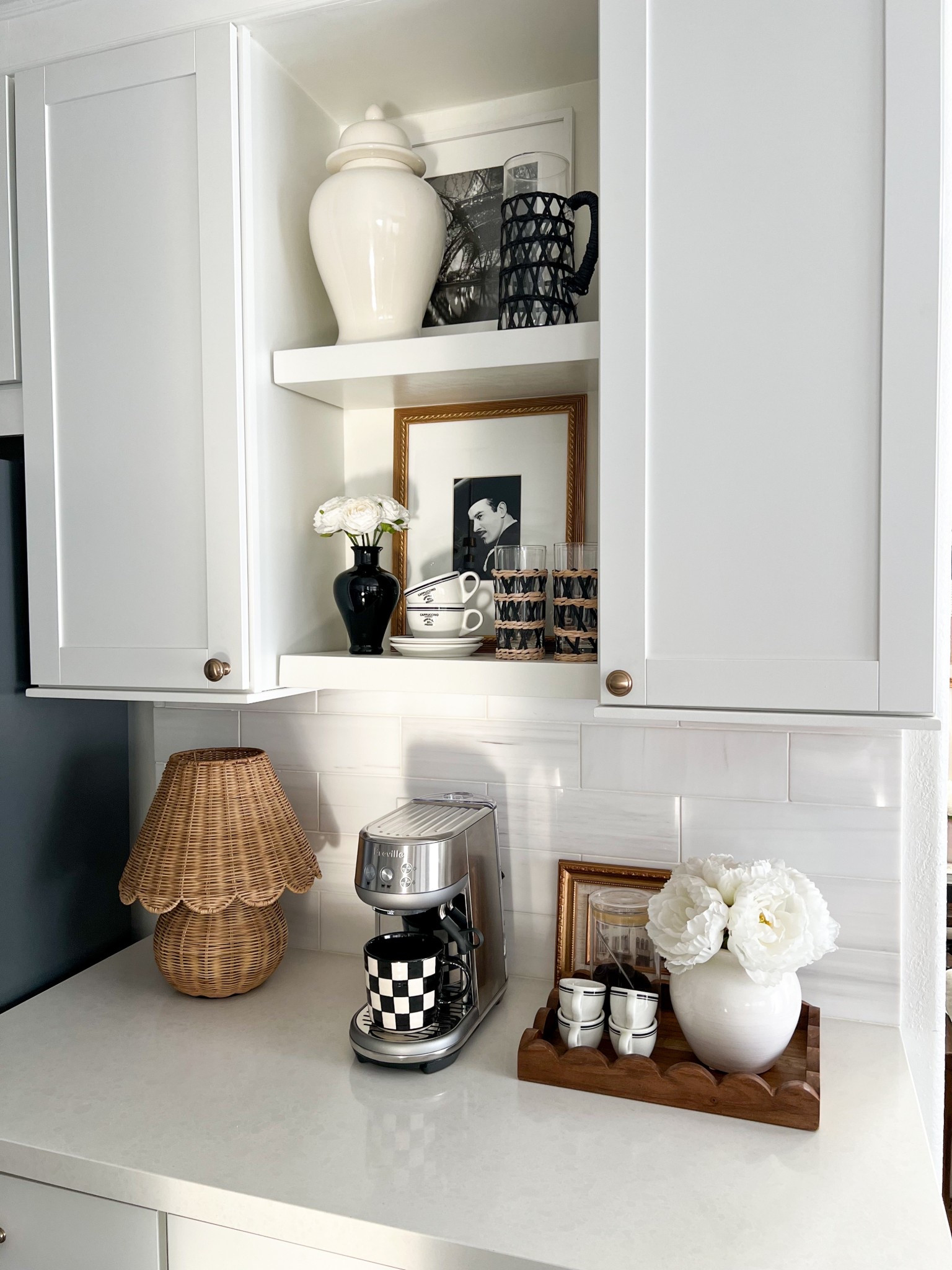 Coffee bar. 

Kitchen essentials, espresso machine, woven rattan lamp, neutral decor, home decor.

#LTKHome #LTKStyleTip #LTKSaleAlert