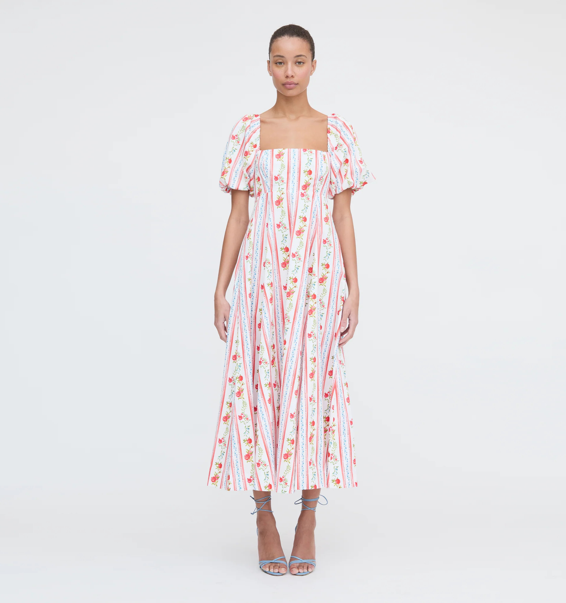 The Matilda Dress - Pomegranate Stripe | Hill House Home US