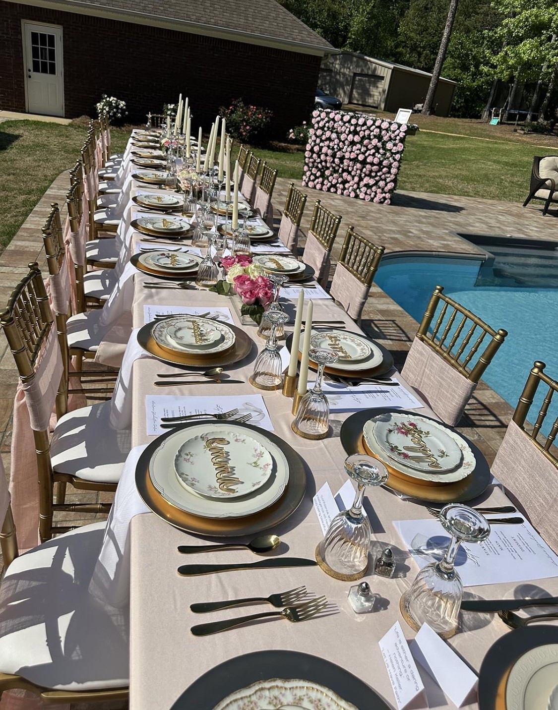 All the must have for the perfect garden party dinner. This setup is styled for a graduation celebration  

#LTKParties #LTKHome #LTKStyleTip