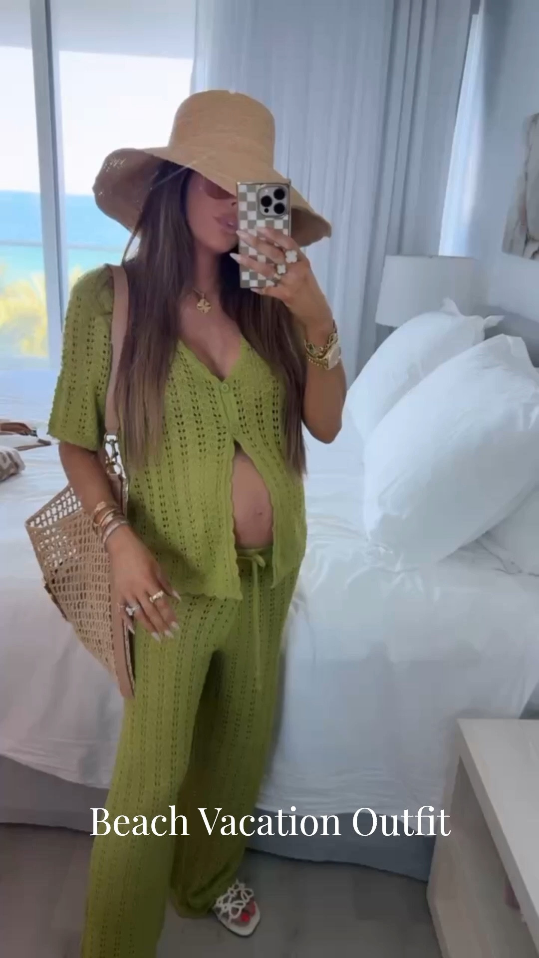 Wearing a size medium in this two piece swimsuit coverup! Linking some lookalike Loewe sandals too! 

Resort wear, Beach vacation, Coverup, Swimsuit coverup, Green coverup, Crochet knit coverup, Amazon finds, Amazon fashion, Emily Ann Gemma 

#LTKTravel #LTKBump #LTKSwim