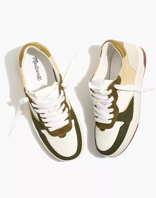 Court Sneakers in Colorblock Leather and Suede | Madewell