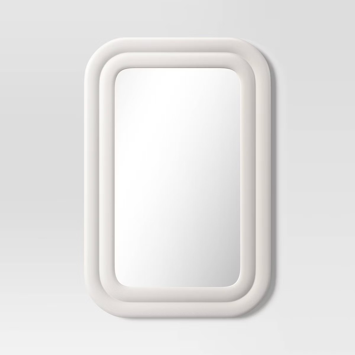 24"x36" Textured Wall Mirror White - Threshold™ | Target