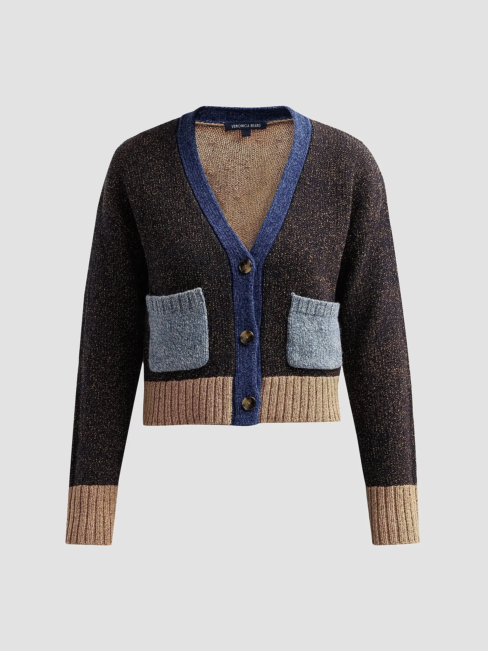 Josiane Merino Wool-Cotton V-Neck Crop Cardigan | Saks Fifth Avenue