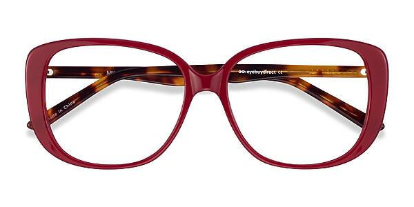 Mileva Cat Eye Burgundy Tortoise Glasses for Women | Eyebuydirect | EyeBuyDirect.com