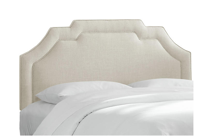 Lola Headboard, Talc Linen | One Kings Lane