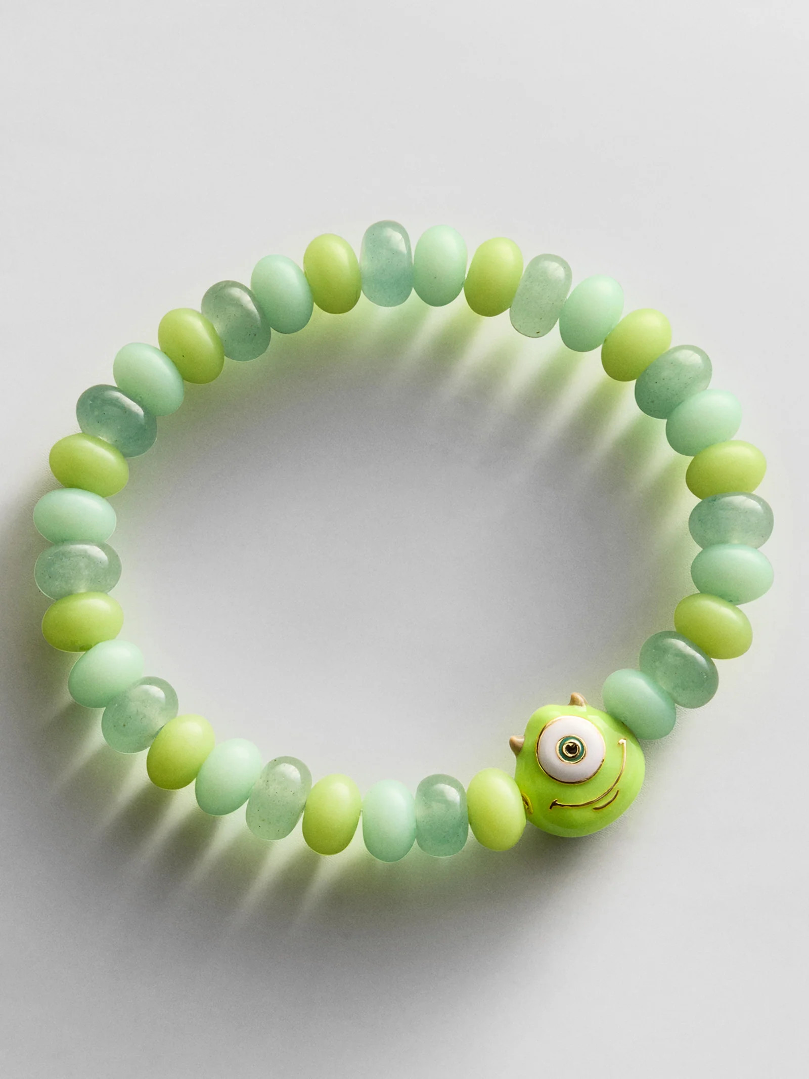 Disney Pixar Mike Wazowski Beaded Charm Bracelet - Mike Wazowski | BaubleBar