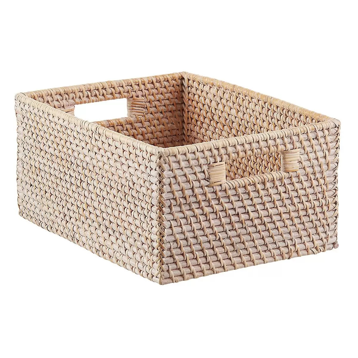 Rattan Storage Bins with Handles | The Container Store
