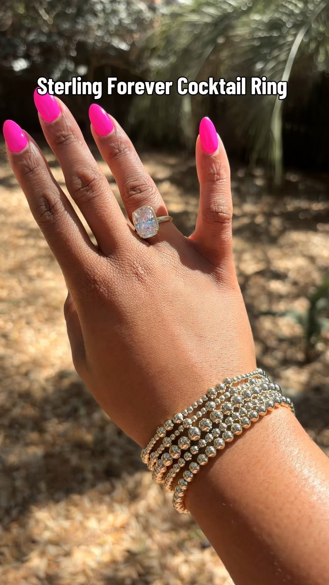 Sterling Forever specializes in sterling silver jewelry. This ring is gold plated sterling silver and it will last forever!! #sterlingsilver #goldplated #swiftie #engagementring #cocktailring