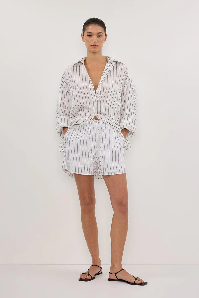 OLLIE WHITE STRIPE SHORT | DISSH