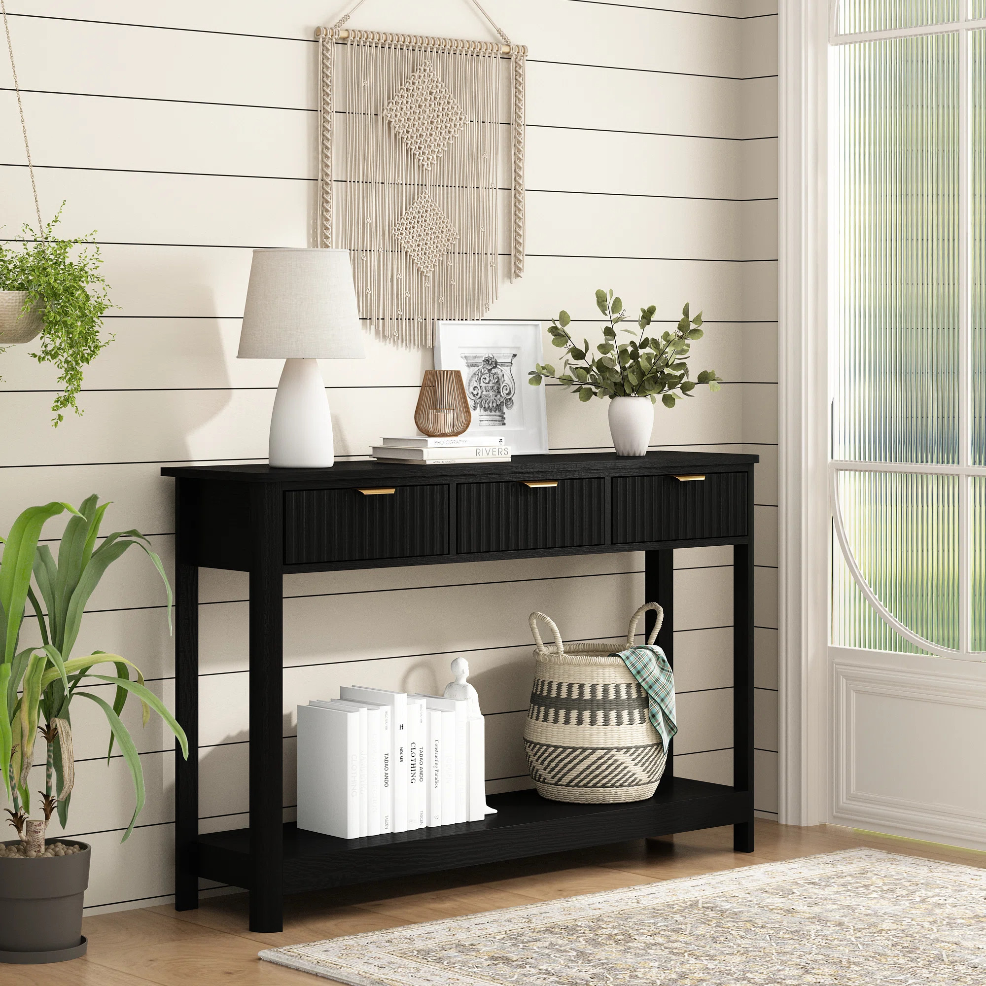Winston Porter Denise 47.2" Console Table with 3 Fluted Drawers & Reviews - Wayfair Canada | Wayfair North America
