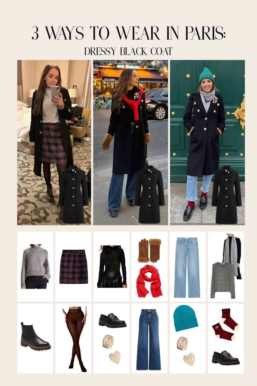 Ways to wear a long black coat- mine is from @jcrew

#LTKTravel #LTKootd