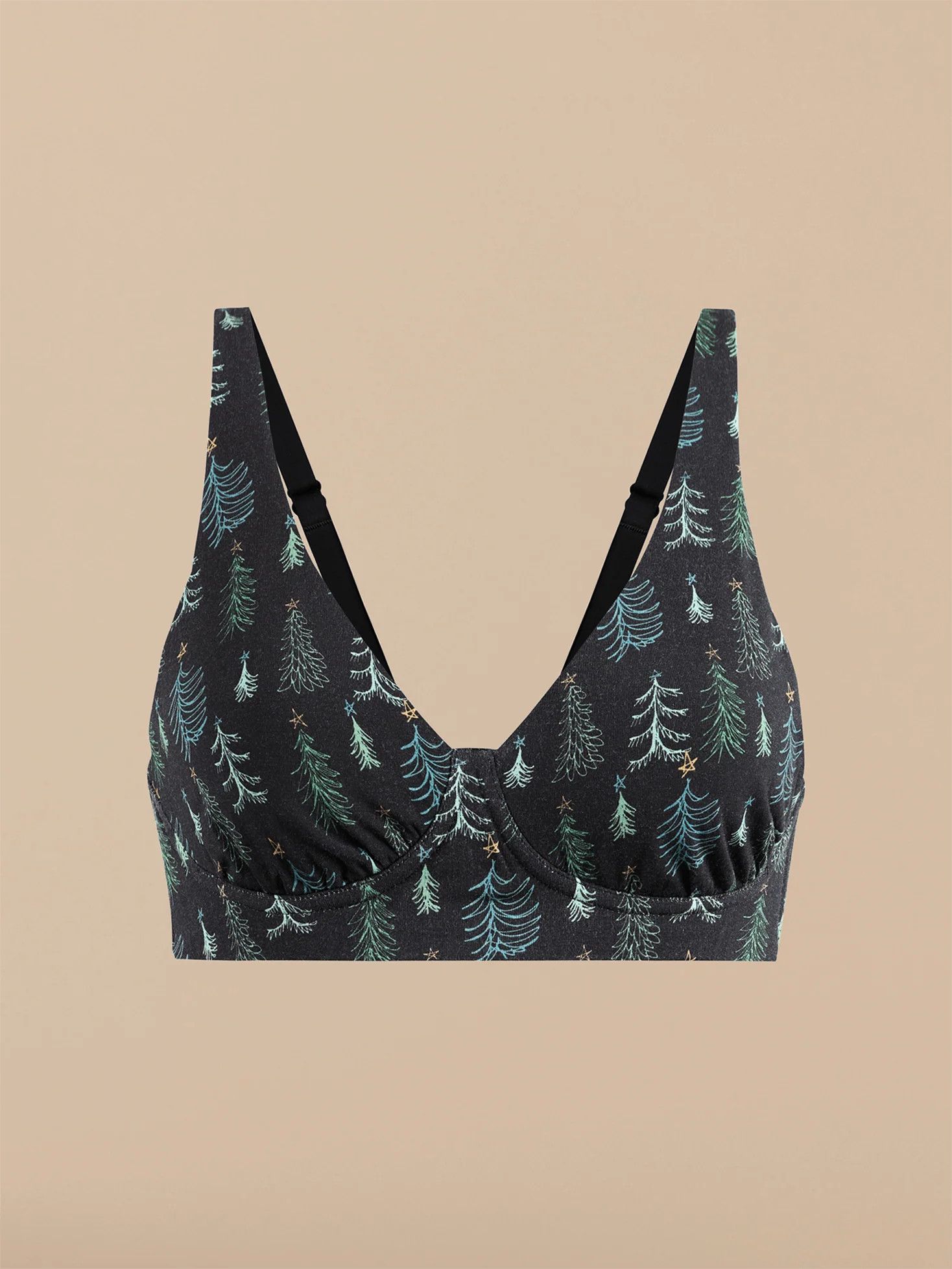 UltraModal™ FeelFree Longline Bralette | Festive Forest | MeUndies