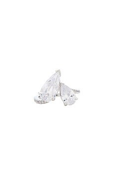 Pave Graduated Double Teardrop Ring
                    
                    By Adina Eden | Revolve Clothing (Global)