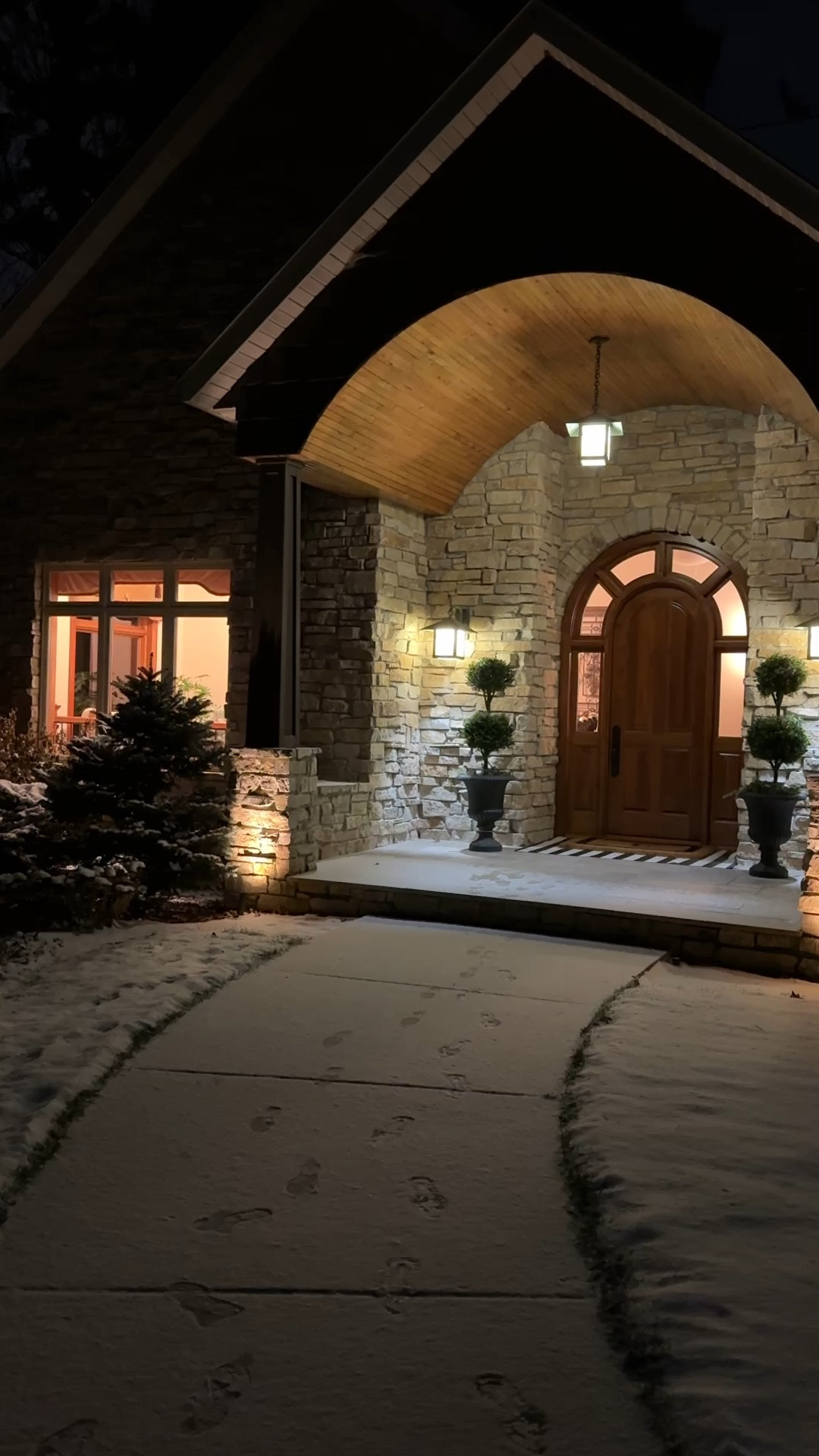 When you’re not a gardener and you forget to water your outdoor pots this is your solution. 
The outdoor faux boxwood topiaries. 
kimbentley, front porch decor, entryway decor, outdoor plants, porch pots

#LTKVideo #LTKHoliday #LTKhome