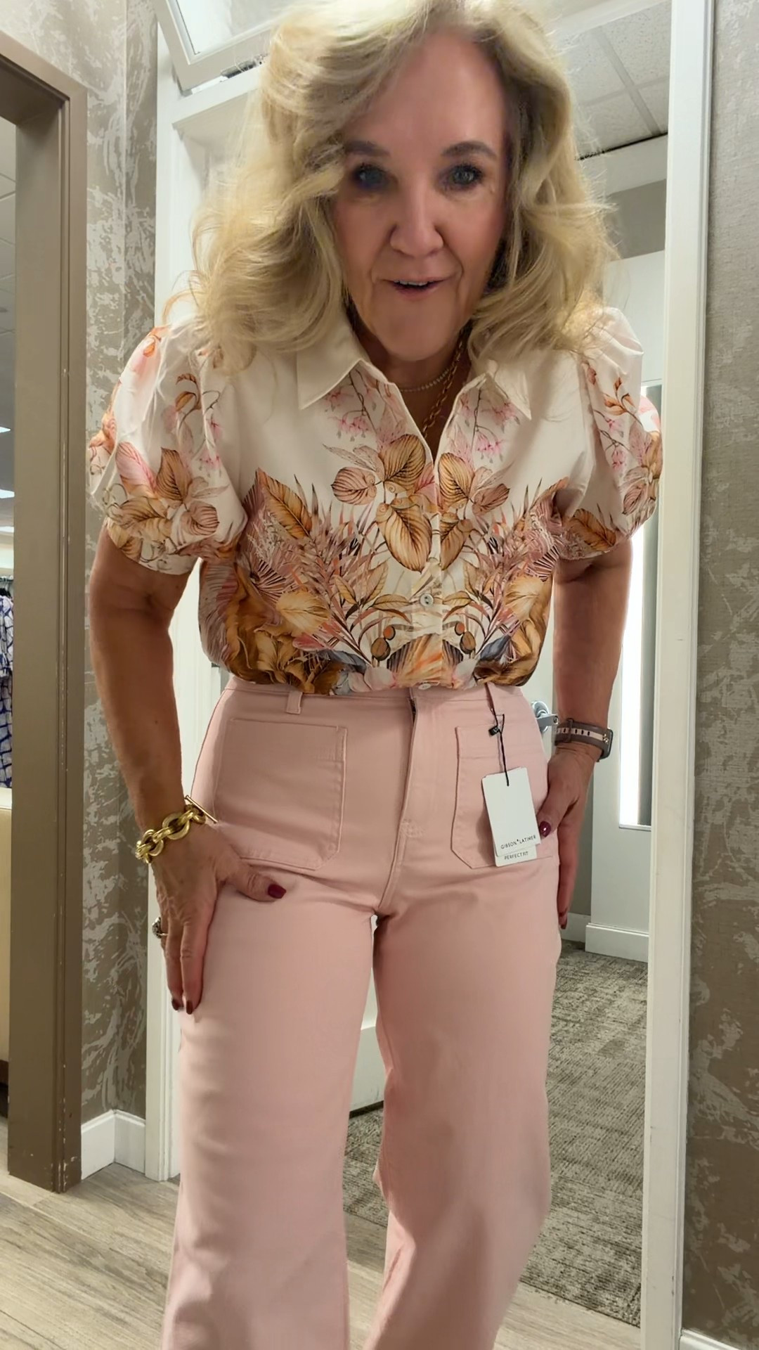 These pink jeans are FABULOUS! 
wearing a size 8 in the jeans and top and skirt. That skirt set is just darling. Watch till the end! 

Easter outfit, pink jeans, floral skirt, set floral blouse, vacation outfit movie

#LTKSeasonal #LTKPetite #LTKOver40