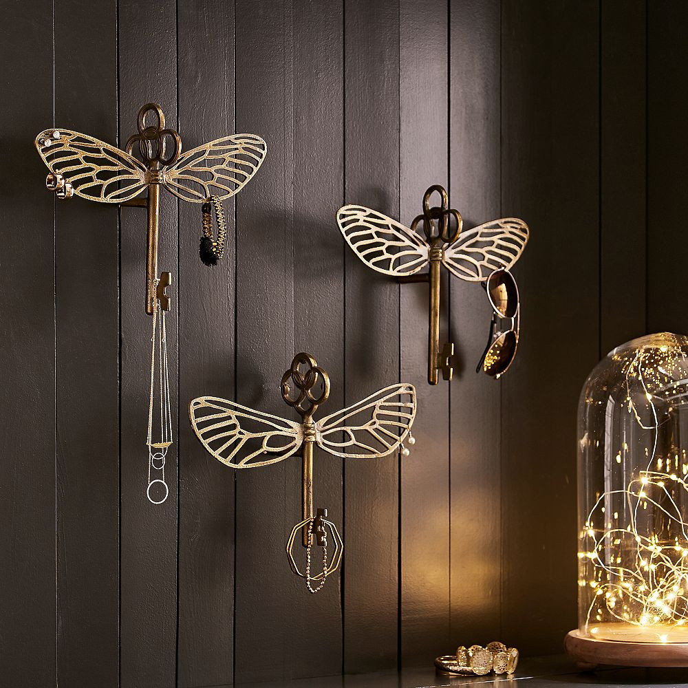 Harry Potter™ Flying Key Jewelry Hooks, Set of 3 | Pottery Barn Teen