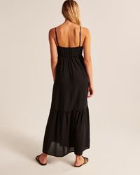 Women's Plunge Cutout Maxi Dress | Women's Dresses & Jumpsuits | Abercrombie.com | Abercrombie & Fitch (US)