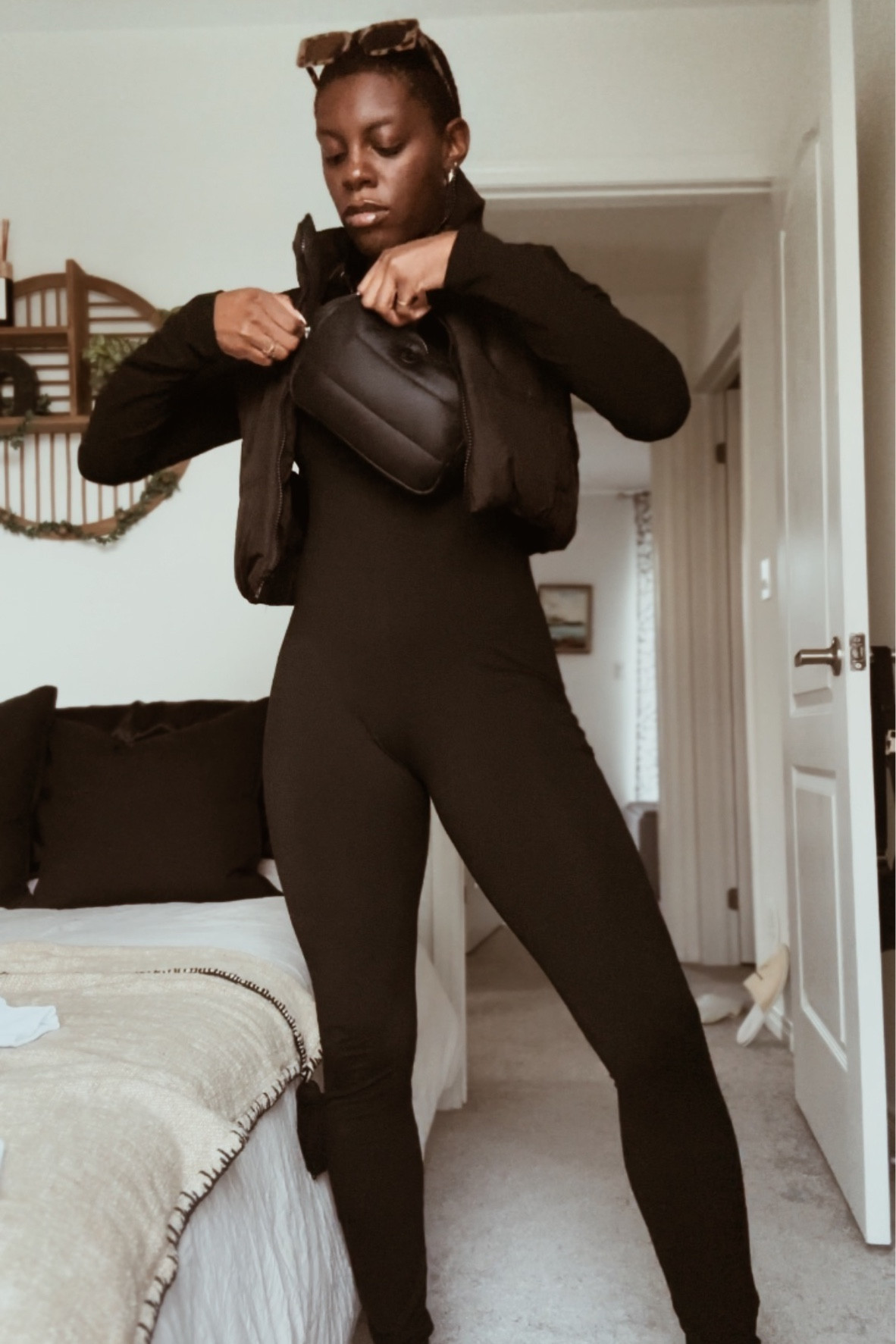 We love a simple slay. Black on black! I’m wearing a small in my black jumpsuit and the black vest 🖤

#LTKfindsunder50 #LTKGiftGuide