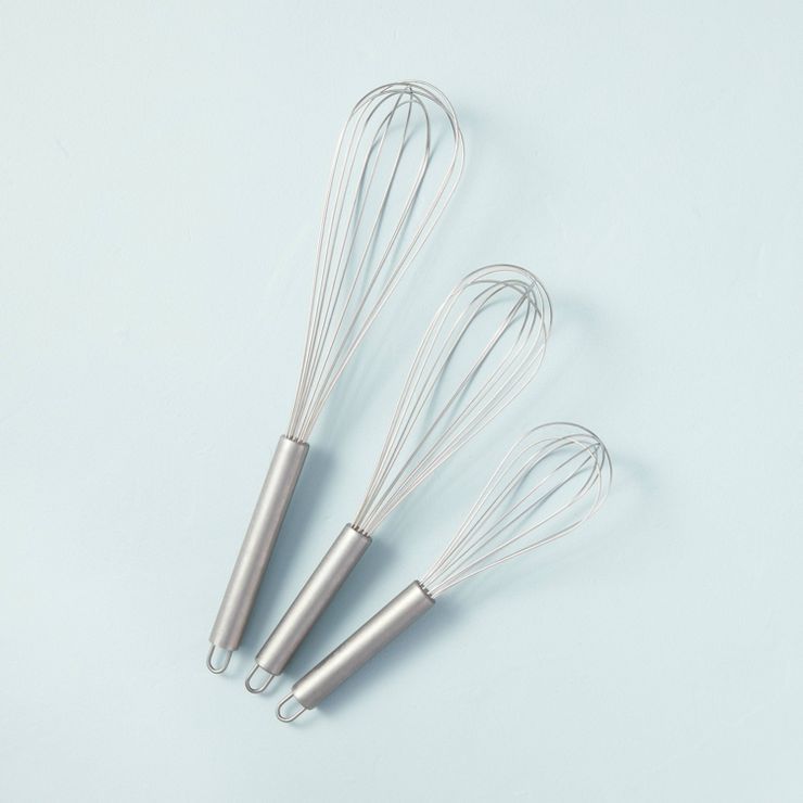 3pc Stainless Steel Whisk Set Vintage Finish - Hearth & Hand™ with Magnolia | Target