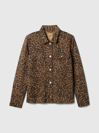 Leopard Denim Chore Jacket | Gap (CA)