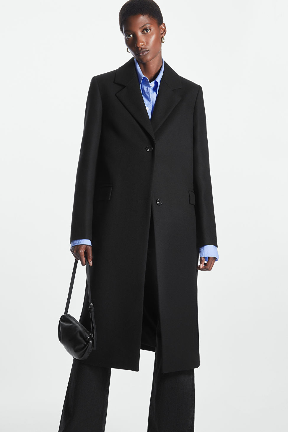 SINGLE-BREASTED WOOL-BLEND COAT | COS (EU)