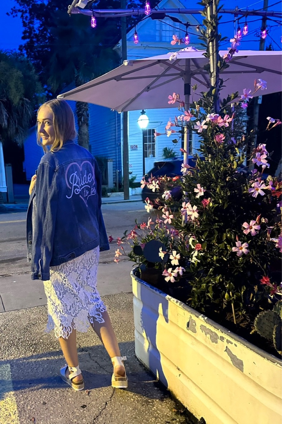 Looking for a great gift for a bride to be or a gift for a bachelorette party? I love this bride to be jacket that can be customized any way you want! 

Bridal shower dress, white midi dress, bride to be, engagement dress, engagement outfit, summer dress, summer outfit, engaged, bride, bride to be, bridal shower outfit, bridal shower, dress for the bride, white dress for a bride, Charleston bachelorette, bachelorette outfit, mrs. Jacket, bride to be jacket, bride outfit, rehearsal dinner outfit 

#LTKwedding #LTKfindsunder50 #LTKfindsunder100