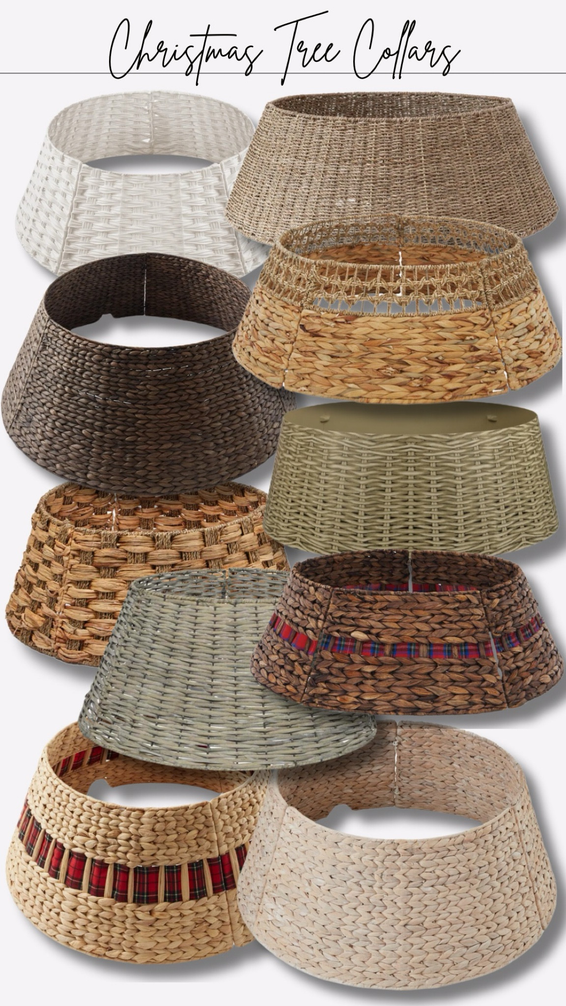 Add a touch of charm to your tree this year with one of these beautiful Christmas tree collars. 

#LTKSeasonal #LTKHoliday #LTKHome